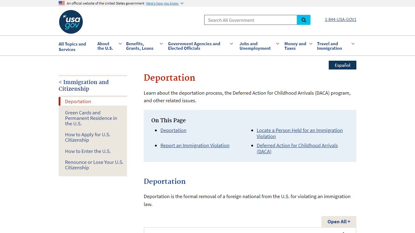 Deportation | USAGov